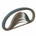 Cgw Abrasives File Narrow Coated Abrasive Belt, 1/2 in W x 18 in L, 60 Grit, Medium Grade, A3 Aluminum Oxide Abras 61036